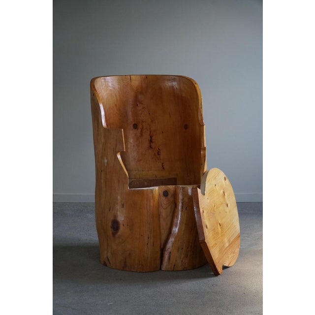 Swedish Stump Chair in Birch, 1950s For Sale - Image 15 of 18