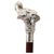 Antique Sterling Silver Elephant Walking Cane Stick, 1800s For Sale - Image 17 of 17