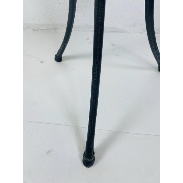 Handsome Vintage Classical Empire Inspired Marble Top Side Table by Maitland Smith For Sale In Philadelphia - Image 6 of 11