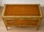 Mid 20th Century Vintage French Provincial Hand-Painted Floral Bombe Chest | Two-Drawer Painted Commoded For Sale - Image 5 of 6
