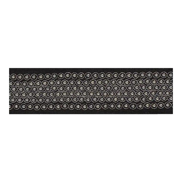 Sample - Schumacher Garbo Tape in Black For Sale