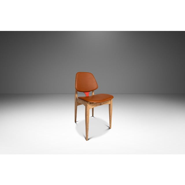 Rare Set of Four (4) Mid-Century Modern Multi-Colored Dining Chairs by Elliots of Newbury After Arne Vodder, England, C. 1960's For Sale - Image 10 of 15