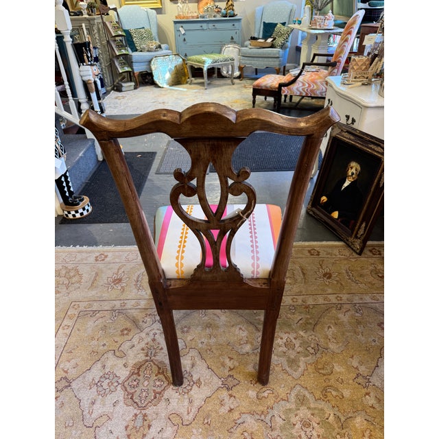 19th Century Antique Chippendale Style Walnut Side Chair For Sale In Boston - Image 6 of 7