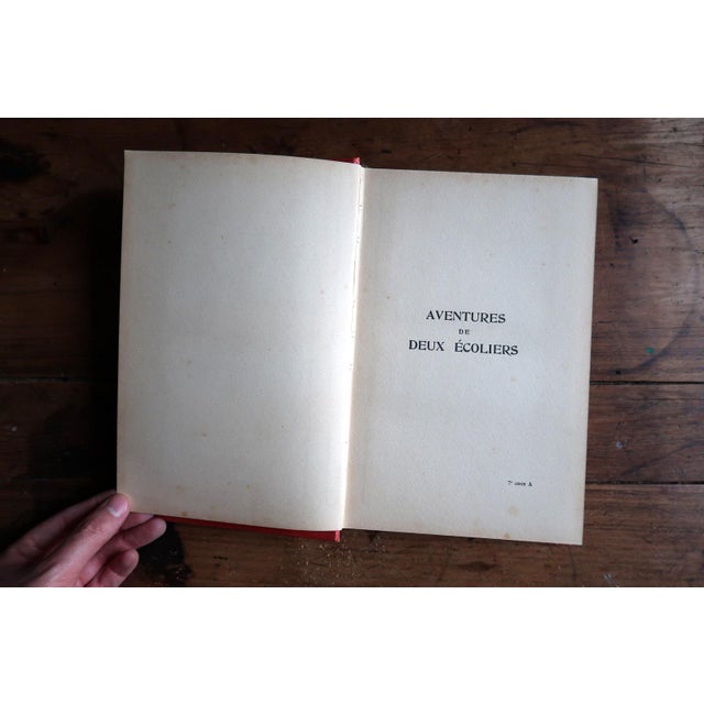 Paper Antique French Book "Aventures De Deux Écoliers" by Paul Cerville, 1925 – Art Deco – School Prize For Sale - Image 7 of 11