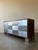 1980s Post Modern Mahogany & Aluminum 6 Drawer Dresser For Sale - Image 11 of 17