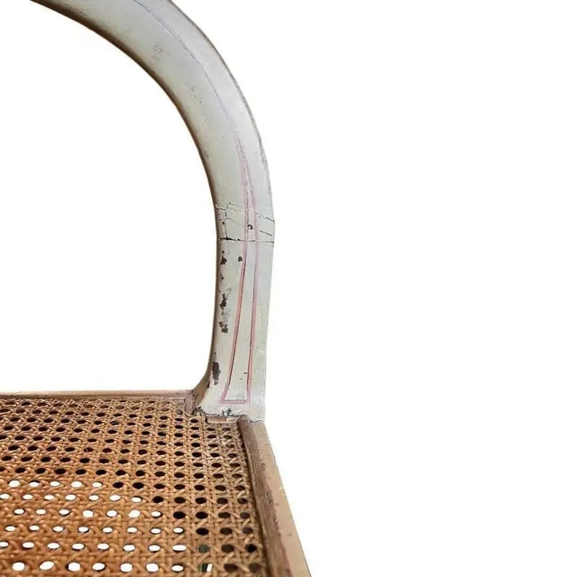 White Early 19th Century English Regency Polychrome Painted Armchair For Sale - Image 8 of 9