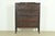 Berkey & Gay Style Antique French Regency Louis XVI Carved Mahogany Bookcase or Display Cabinet, Circa 1900 For Sale - Image 9 of 10