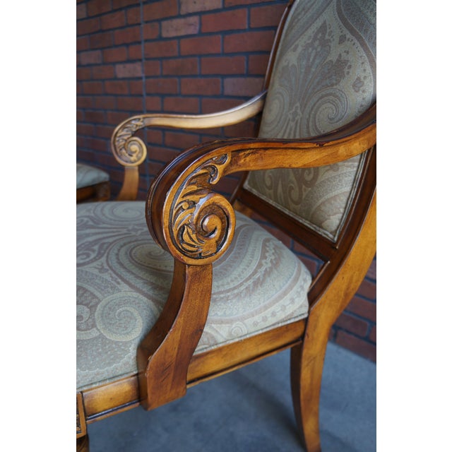 Wood Ethan Allen Townhouse Addison Dining Chairs ~ Set of 6 For Sale - Image 7 of 15