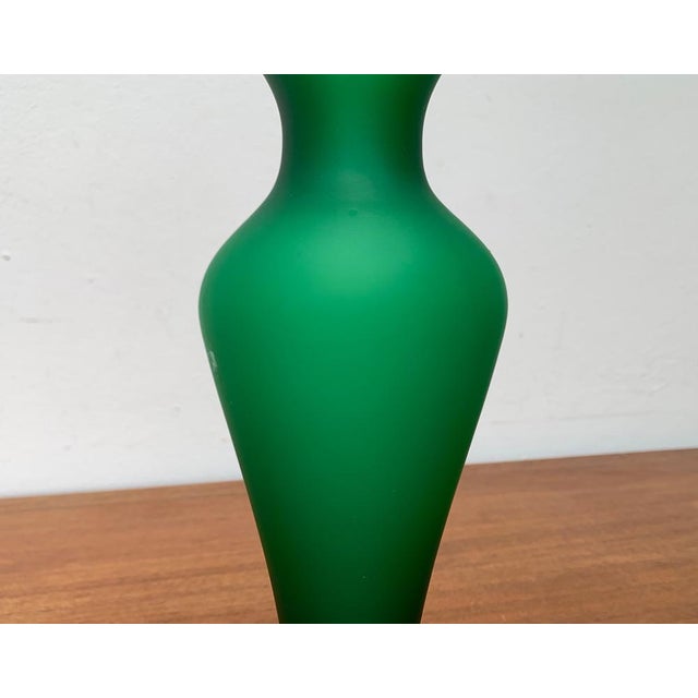 Italian Satinato Series Glass Vase attributed to Carlo Moretti, 1970s For Sale - Image 5 of 18