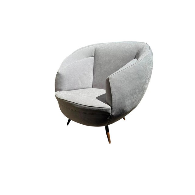 Armchairs attributed to Guglielmo Veronesi, 1950s, Set of 2, in Very Good conditions. Designed 1950 to 1959