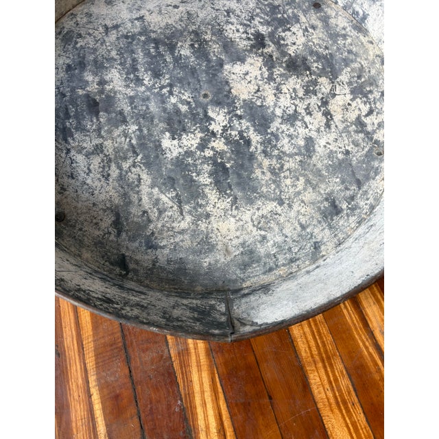 Early 20th Century Industrial Farmhouse Hanging Metal Basin For Sale - Image 10 of 12