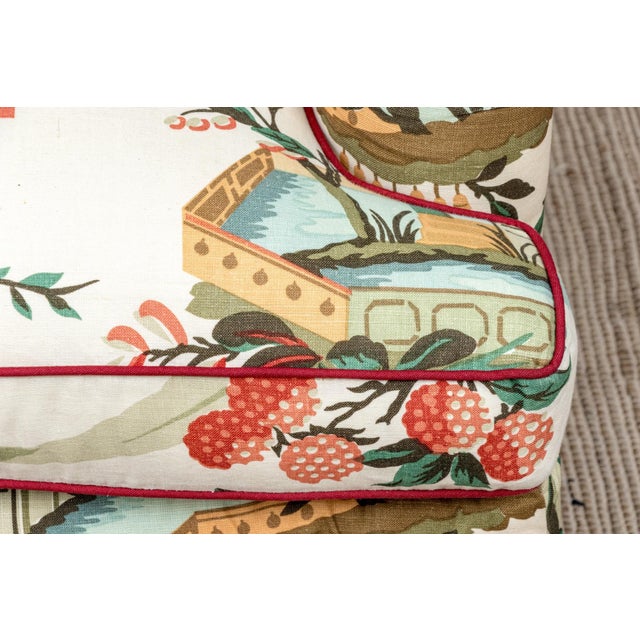 Brunschwig & Fils Brunschwig and Fils "Le Lac" Loveseat For Sale - Image 4 of 4