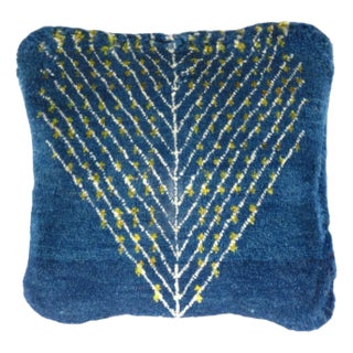 Fine Hand Knotted Persian Gabbeh Pillow For Sale