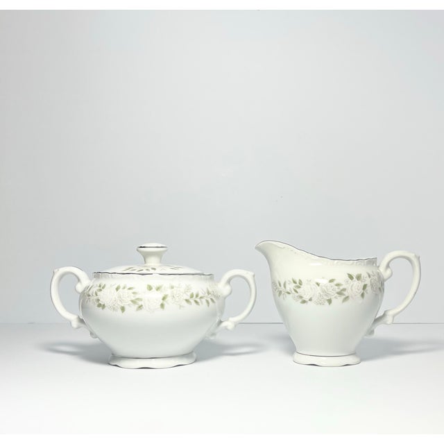Sheffield 1980s Sheffield “Classic, 501” 8-Piece Bone China Dinnerware Serving Hostess Set For Sale - Image 4 of 12