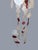 Wood Vintage Mid-Century Modern Red & White Capiz Shell Hanging Chandelier Sculpture For Sale - Image 7 of 11