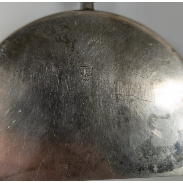 Silver Mid-Century Modern Italian Silverplate Silent Butler Crumber by Woodward and Lothrop For Sale - Image 8 of 8