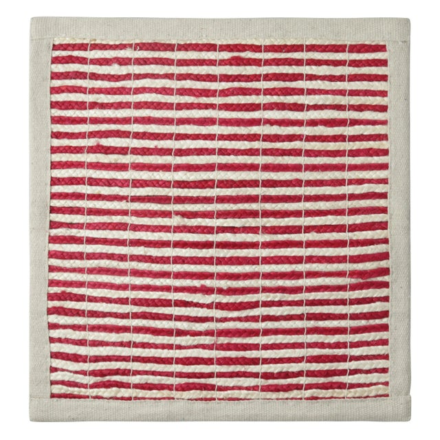 Contemporary Rug & Kilim Braided Modern Rug in Red and White, 12' x 15' For Sale - Image 3 of 3