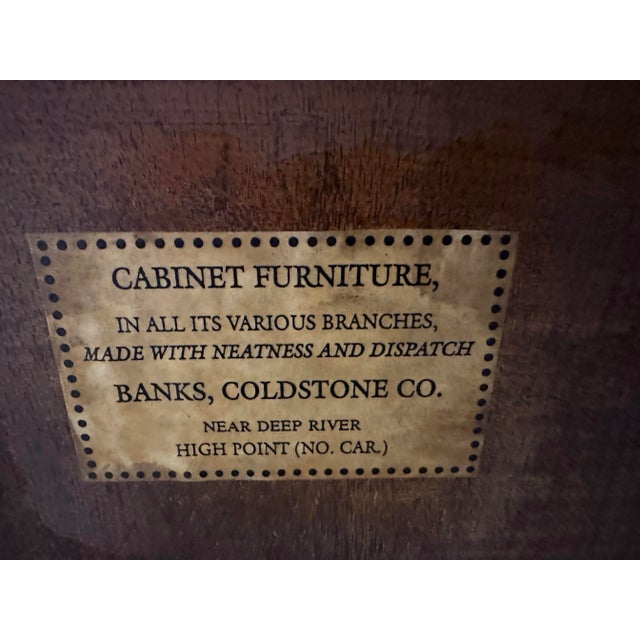 Distressed Painted Credenza by Banks Coldstone Co, High Point Nc For Sale - Image 10 of 10