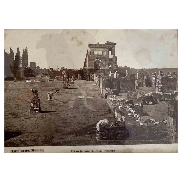 Lodovico Tuminello, View of Monuments of Rome, Original Photograph, 19th-Century For Sale