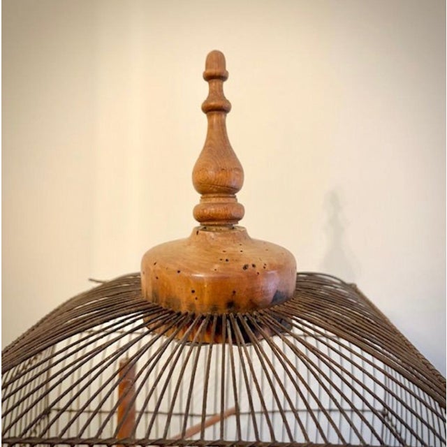 Victorian Rare 1830’s French Victorian “Palace” Birdcage For Sale - Image 3 of 9
