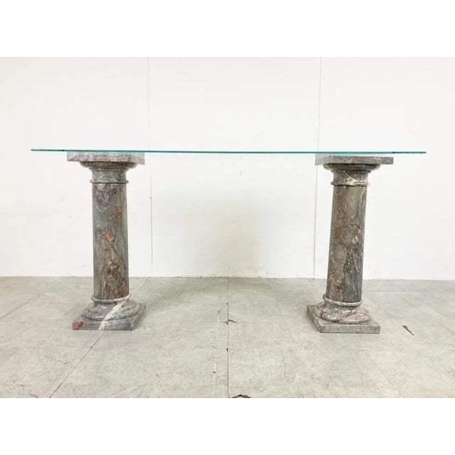 Vintage Marble Console Table, 1960s For Sale - Image 10 of 10