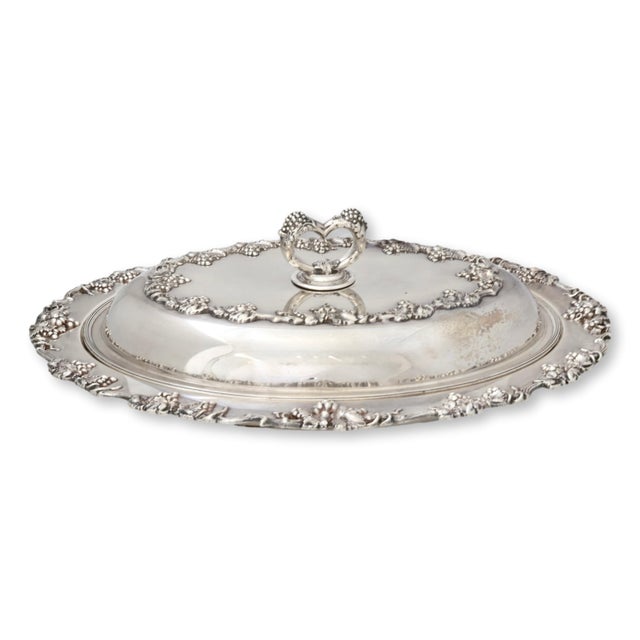 American Oversized Silverplate Serving Dish W/ Heart Lid For Sale - Image 3 of 7