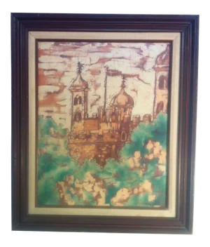 Scandinavian Modern Batik Castle by Ortrud Yates