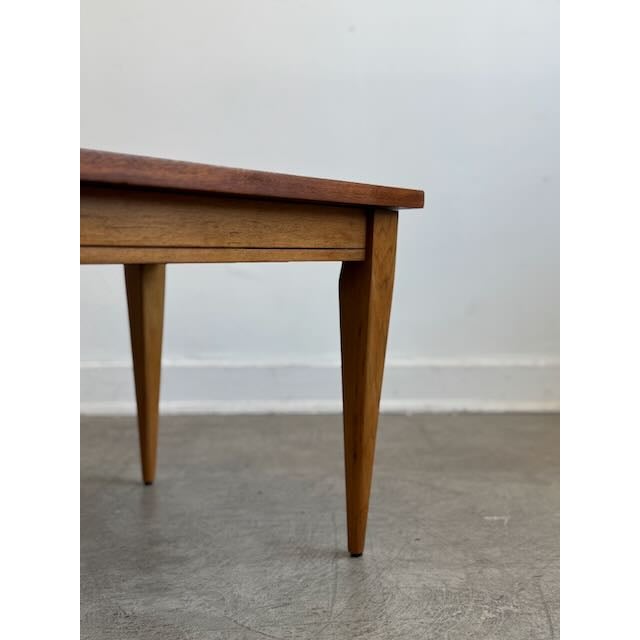 We’re swooning over this 1950s solid walnut end table — fully restored and flaunting its original rich wood grain. Those...