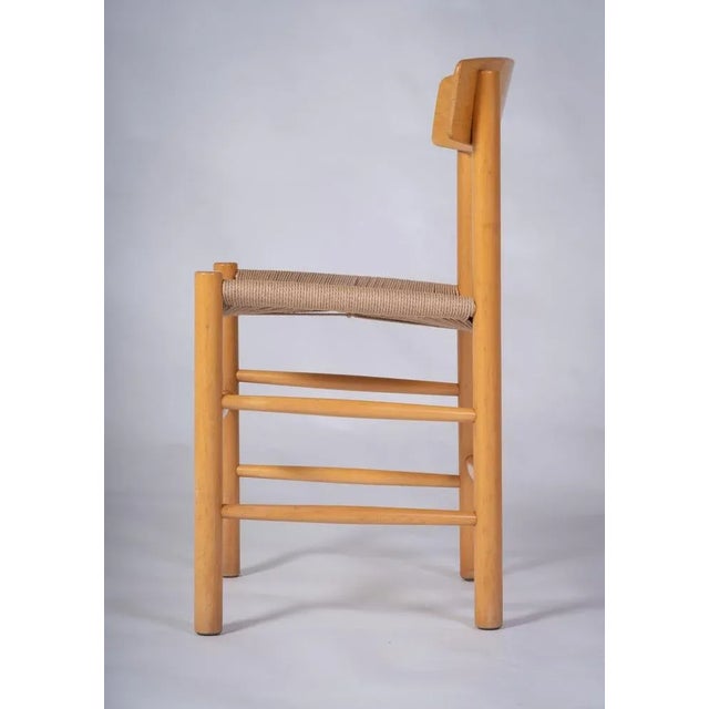Model J39 Dining Chairs in Beech by Børge Mogensen for FBD, 1940s, Set of 4 For Sale - Image 5 of 8