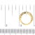 Metal 14K Yellow Gold Plated .925 Sterling Silver 2.0 Cttw Round Brilliant Cut Diamond 10 Stone Anniversary Band Ring - Size 8 For Sale - Image 7 of 7