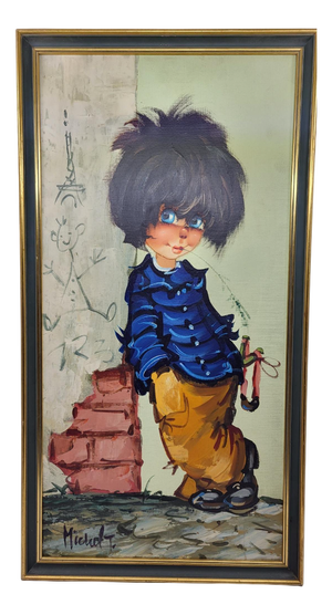 Michel Thomas, P'tits Poulbots (Little Poulbots), France, 1970, Oil on Canvas