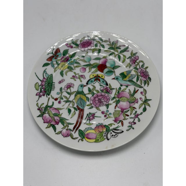 1970s Vintage Chinoiserie Plates, Set of 3 For Sale - Image 5 of 8