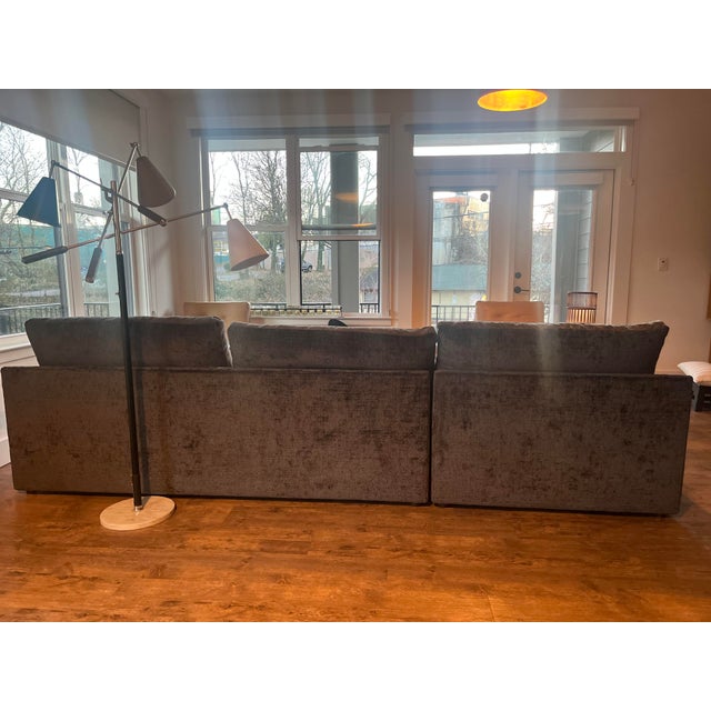 Contemporary Abc Carpet Lucali Queen Sectional Sofa Convertible Bed For Sale - Image 3 of 8