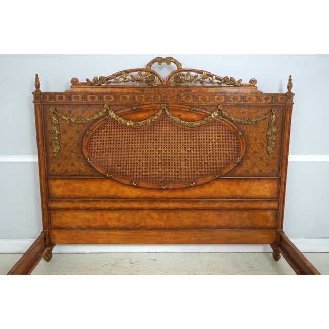 French Maitland Smith King Size French Style Cane Bed For Sale - Image 3 of 18