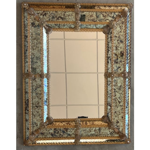 18th Century Venetian Square Mirror, Handmade and Hand Silvered For Sale - Image 4 of 9