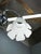 Vintage Pendant Light in Chrome and Floral Glass by Elektroinstala Děčín, 1950s For Sale - Image 4 of 14