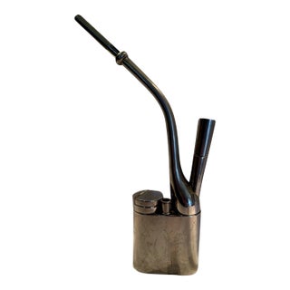Antique Chinese Qing Era Engraved Water Pipe For Sale