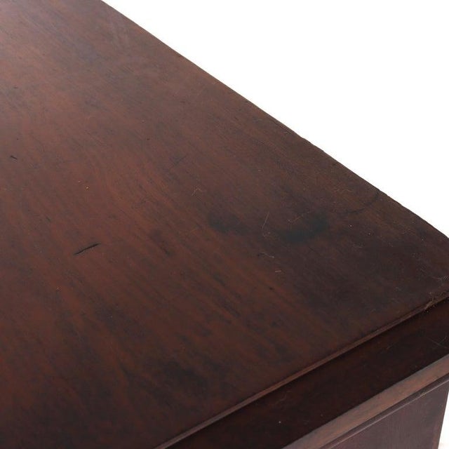 Traditional Antique Mahogany Petite Open Bookcase C1930 For Sale - Image 3 of 8