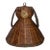 1930s Folk Art Rattan Dog Basket Lid or Hanging Pendant Lampshade For Sale
