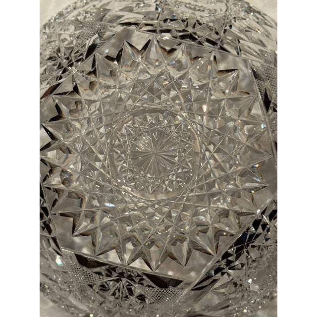 Late 19th Century American Brilliant Period Matching Crystal Bowls - a Pair For Sale - Image 12 of 12