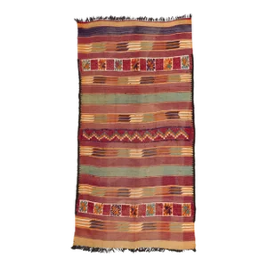 Vintage Taznakht Moroccan Kilim Rug - 06'03 X 12'00