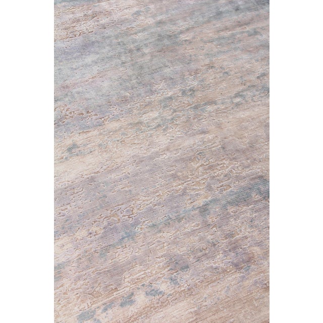 Revin Light Beige Hand loom Bamboo/Silk Area Rug - 8'x10' For Sale In Los Angeles - Image 6 of 9