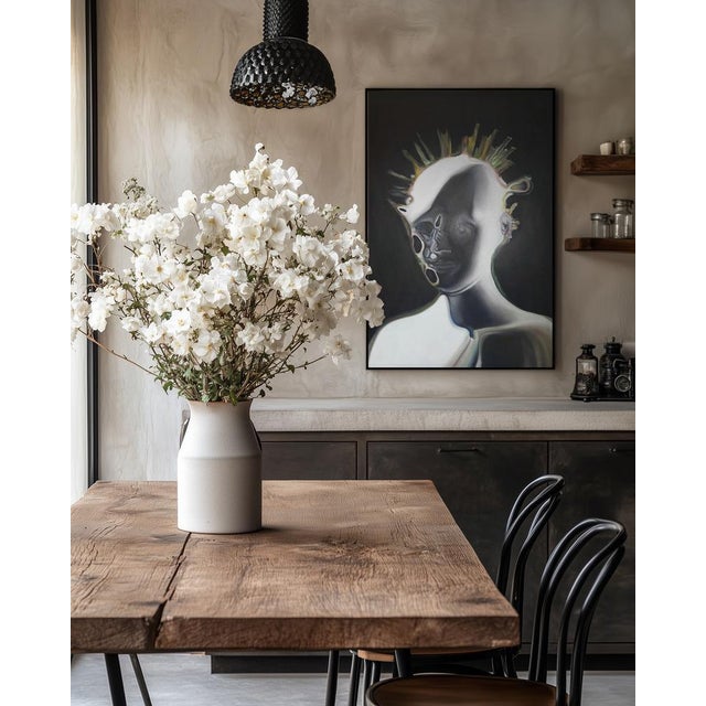 Black Stefano Mazzolini, Idra, 2025, Oil on Canvas For Sale - Image 8 of 16