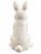 Postmodern Vintage White Ceramic Bunny Rabbit Figurine With Pink Nose For Sale - Image 3 of 5