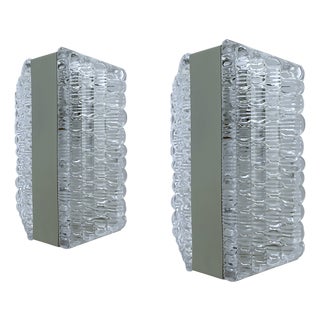 Vintage Glass Sconces from Kaiser, Set of 2 For Sale