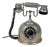 Chrome-Plated Rotary Telephone, Italy, 1950s For Sale