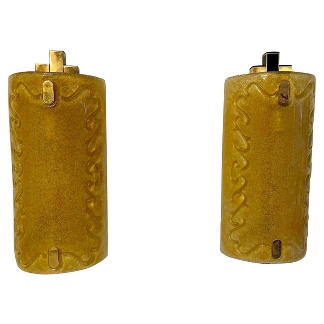 Gold Wall Lights from Vistosi & Bd Lumica, Italy, 1970s, Set of 2 For Sale - Image 8 of 8