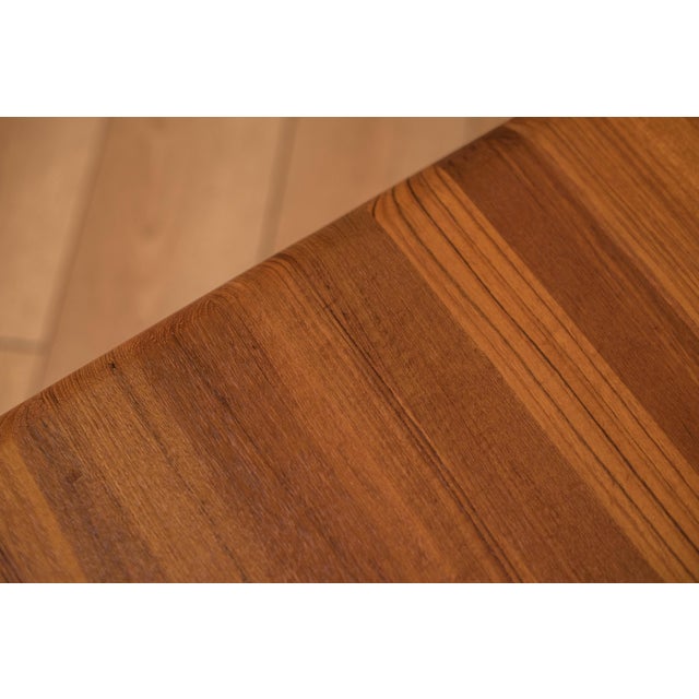 Danish Modern Solid Teak Square Coffee End Table by Glostrup For Sale - Image 13 of 16
