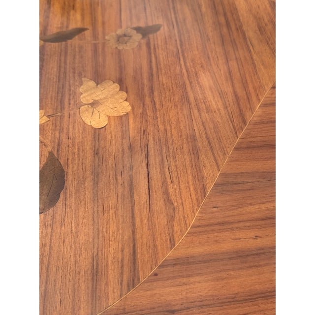 Wood Late 20th Century Greenbaum Interiors Marquetry Inlaid Ormolu Mounted Coffee Table For Sale - Image 7 of 10