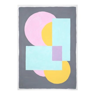 2022 "Geometric Bloom" Constructivist Style Abstract Acrylic Painting by Ryan Rivadeneyra For Sale